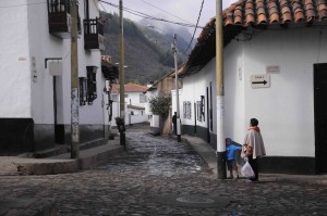 Street in Cucunubá, Colombia. 