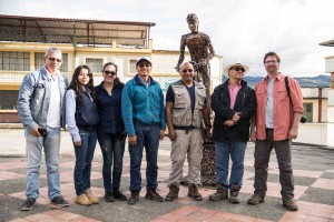 Group photo near the end of the field work. Tim Moore with Colombian colleagues. 