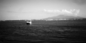 Our small boat, waiting for the tide, Tanjung Dewa, Kalimantan Selatan